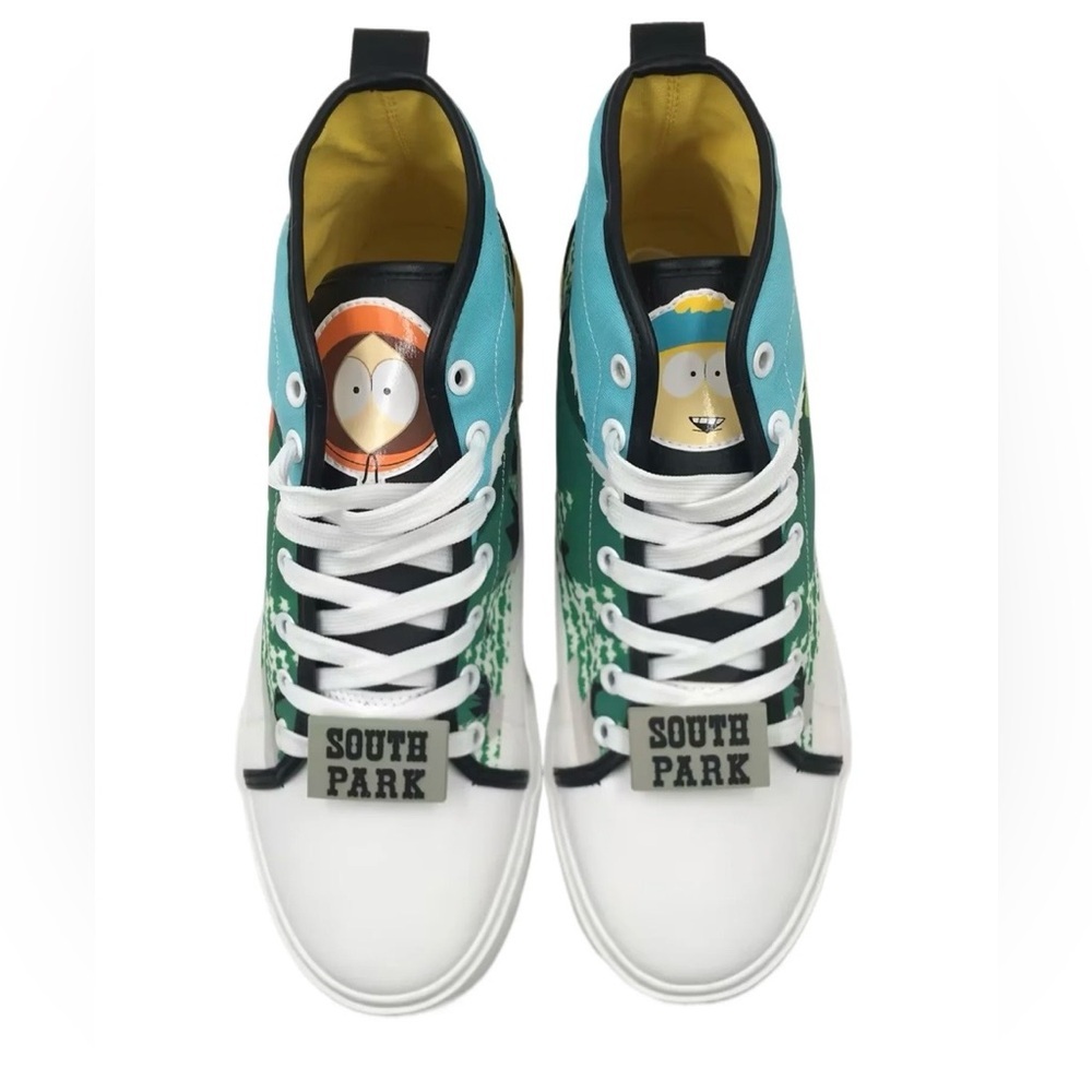 🎮South Park High-Top Sneakers Mens Size 8.5 Ground Up Cartoon Streetwear Shoes